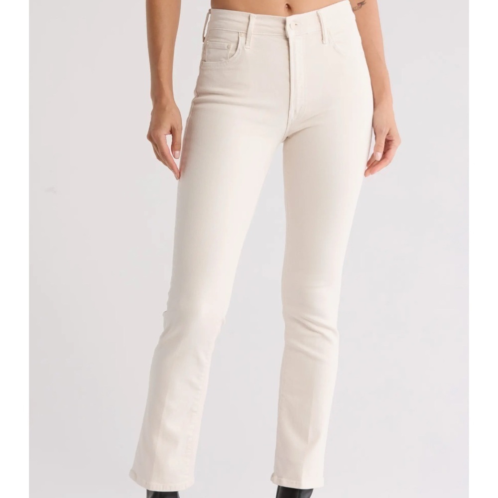 MOTHER NWT 26 Crystal Gray The Insider Flood Pants Designer Comfy Premium Denim